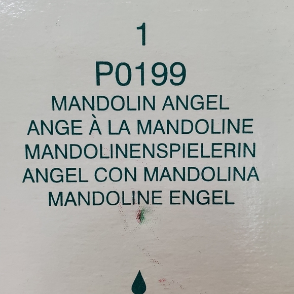 Large Ivory 👼🎄 Harp ANGEL - Candle Holder Christmas Partylite Box Mint Cond - Picture 11 of 12